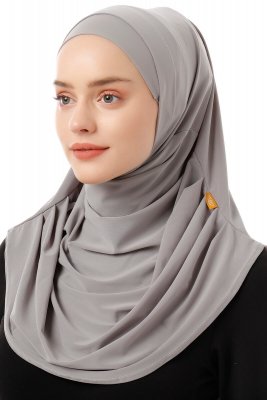Esma - Lichtgrijs Amira Hijab - Firdevs