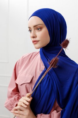 Sibel - Blauw Jersey Hijab