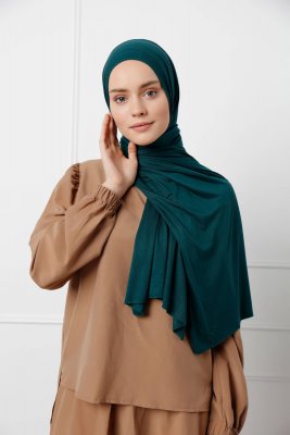 Sibel - Donkergroen Jersey Hijab