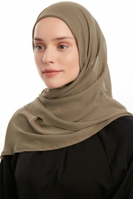 Eylem - Olijfgroen One Piece Chiffon Hijab