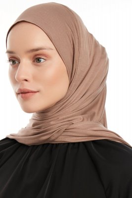 Vesile - Donker Taupe One-Piece Hijab