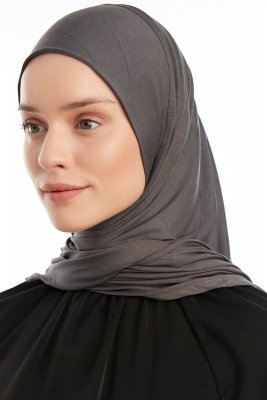 Vesile - Donker Grijs One-Piece Hijab