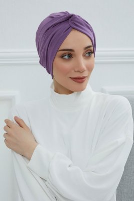 Astrid - Violet Katoen Turban