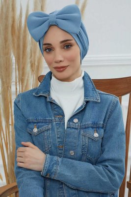 Julia - Sky Blue Katoen Turban