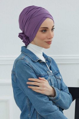 Elisabeth - Violet Katoen Turban
