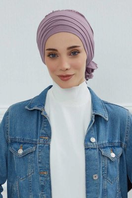Monica - Lilac Katoen Turban
