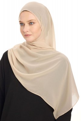 Chiffon Hijab - Licht Taupe
