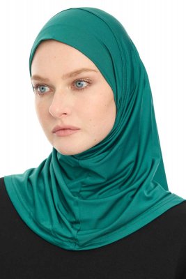 Yazmin - Donkergroen Amira Hijab Ready To Wear