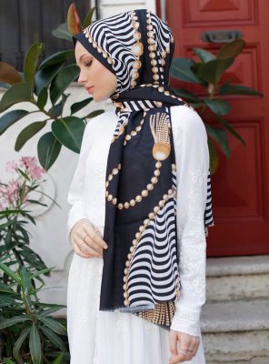 Yumna - Donker Marineblauw Gevormde Hijab