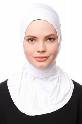 Zeliha - Wit Praktisch Viscose Hijab