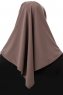 Esma - Donker Taupe Amira Hijab - Firdevs