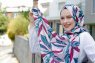 Beyza - Roze & Blauw Gevormde Hijab - Sal Evi