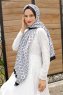 Grijs Hijab Twill Met Patroon - Sal Evi