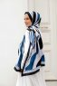 Hijab Twill Met Oceaanpatroon - Sal Evi