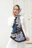 Hijab Twill Met Kettingpatroon - Sal Evi