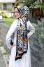 Hijab Twill Met Palmboompatroon - Sal Evi