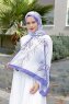 Hijab Twill Met Purperpatroon - Sal Evi
