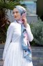 Hijab Twill Met Pink Breezepatroon - Sal Evi