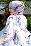 Hijab Twill Met Pink Breezepatroon - Sal Evi