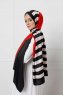 Hijab Twill Met Gestreeptpatroon - Sal Evi