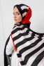 Hijab Twill Met Gestreeptpatroon - Sal Evi
