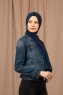 Yildiz - Marineblauw Crepe Chiffon Hijab