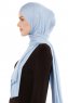 Melek - Lichtblauw Premium Jersey Hijab - Ecardin