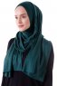Hanfendy - Donkergroen Praktisch One Piece Hijab