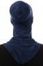 Damla - Marineblauw Ninja Hijab Masker Onderkapje