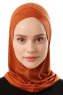 Babe Cross - Baksteenrood Al Amira One-Piece Hijab