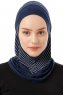 Babe Plain - Marineblauw Al Amira One-Piece Hijab