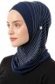 Babe Plain - Marineblauw Al Amira One-Piece Hijab
