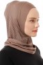 Babe Plain - Donker Taupe Al Amira One-Piece Hijab