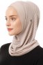 Babe Plain - Licht Taupe Al Amira One-Piece Hijab