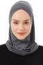 Silva Cross - Donker Grijs Al Amira One-Piece Hijab