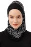 Silva Plain - Zwart & Wit Al Amira One-Piece Hijab