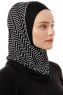 Silva Plain - Zwart & Wit Al Amira One-Piece Hijab