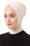Elnara - Beige Cross Hijab Onderkapje