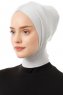Elnara - Lichtgrijs Cross Hijab Onderkapje