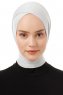 Elnara - Lichtgrijs Cross Hijab Onderkapje
