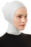 Elnara - Lichtgrijs Plain Hijab Onderkapje