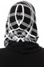 Ekose Plain - Zwart & Wit Al Amira One-Piece Hijab