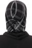 Ekose Plain - Zwart & Lichtgrijs Al Amira One-Piece Hijab