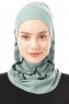 Ekose Plain - Groen Al Amira One-Piece Hijab