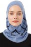 Ekose Cross - Indigo Al Amira One-Piece Hijab