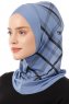 Ekose Cross - Indigo Al Amira One-Piece Hijab