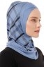 Ekose Cross - Indigo Al Amira One-Piece Hijab