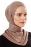 Ceren - Donker Taupe Praktisch Viscose Hijab