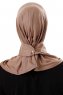 Ceren - Donker Taupe Praktisch Viscose Hijab