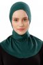 Ceren - Donkergroen Praktisch Viscose Hijab